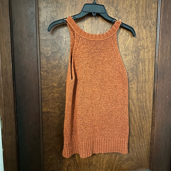 J. Crew Point Sur Burnt Orange Sweater Tank Size S - Picture 3 of 4